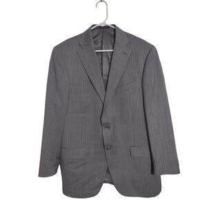 Reda‎ Milano Hart Schaffner and Marx Super 130s Gray pin stripe blazer 44R